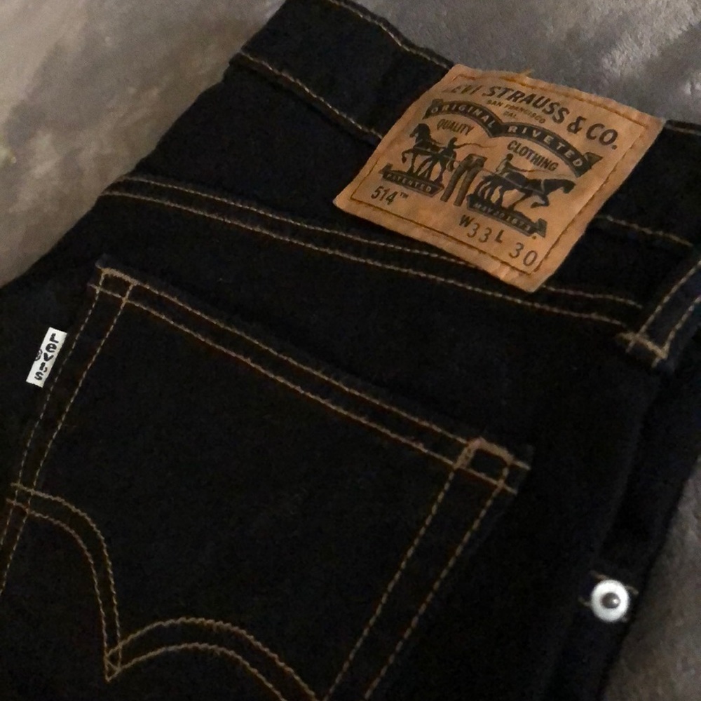 NWT Levi's 514 Straight Fit Men's Jeans Black